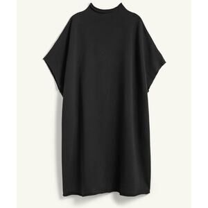 Frank and Eileen Ella The Easiest Dress Black M/L Triple Fleece Minimal Poncho